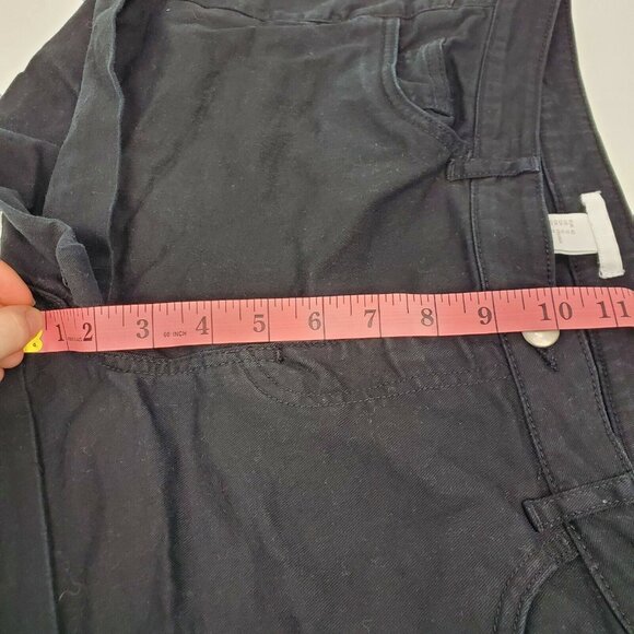 H&M Womens Black Jean Shorts Denim Cuffed Size US 12 - Picture 11 of 12